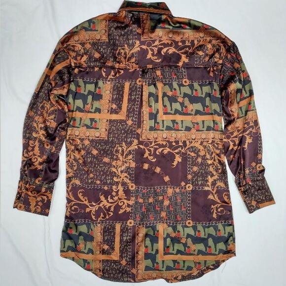 Nasty Gal Collection Scarf Print Tunic Top 6 - Picture 2 of 13